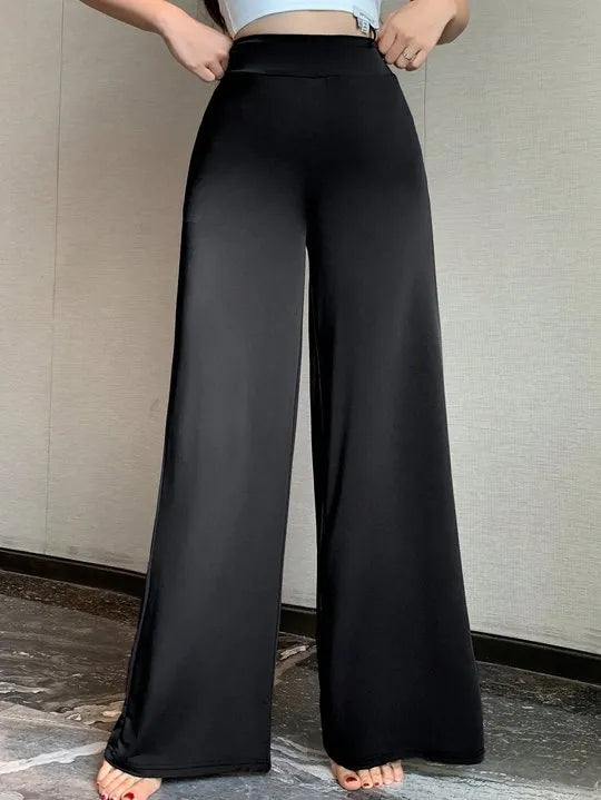 Loose Fit High-Waisted Straight Leg Trouser