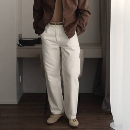 Classic White Baggy Jeans