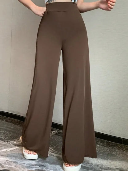 Loose Fit High-Waisted Straight Leg Trouser