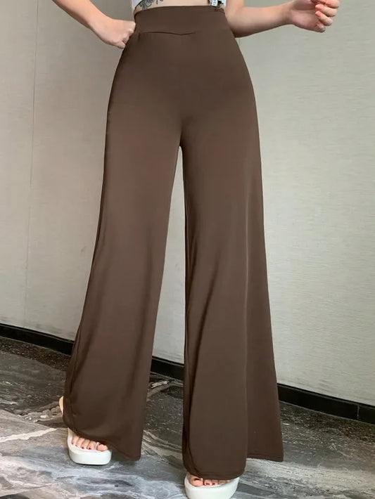 Loose Fit High-Waisted Straight Leg Trouser