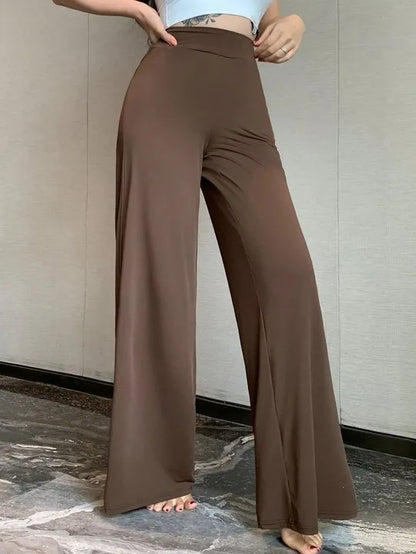 Loose Fit High-Waisted Straight Leg Trouser