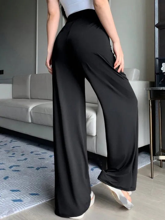 Loose Fit High-Waisted Straight Leg Trouser