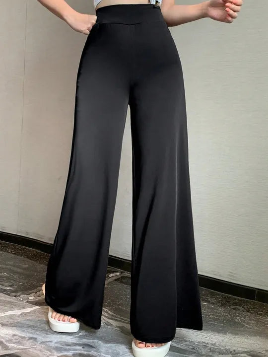 Loose Fit High-Waisted Straight Leg Trouser