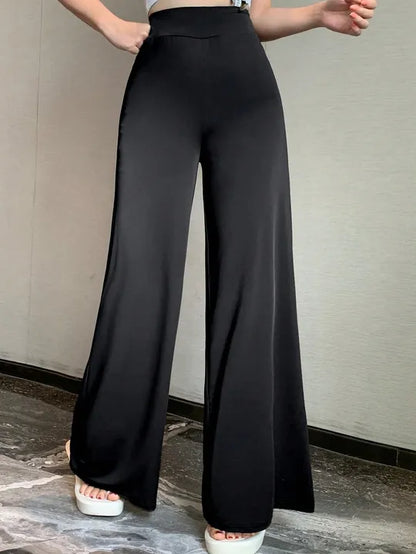 Loose Fit High-Waisted Straight Leg Trouser