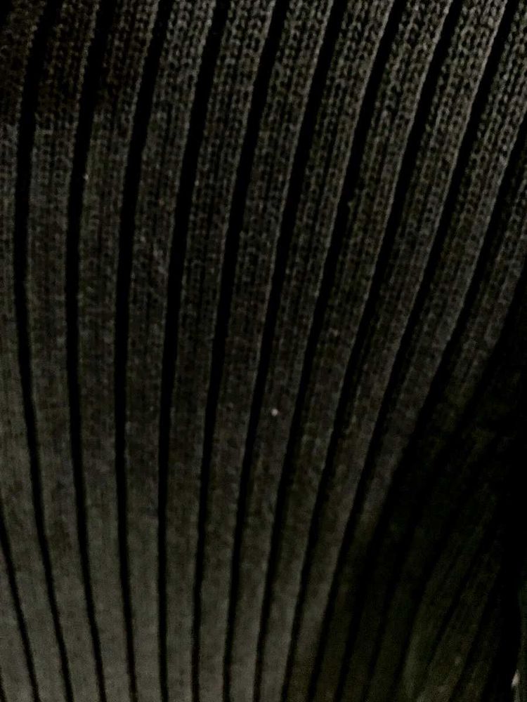 Strachable Black Marled Knit Cardigan | Streetwear Front-Open Sweater