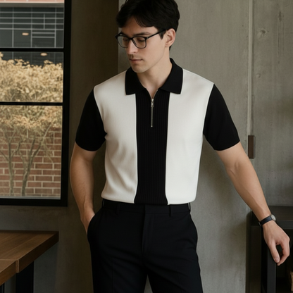 Men's Chain Polo Shirt